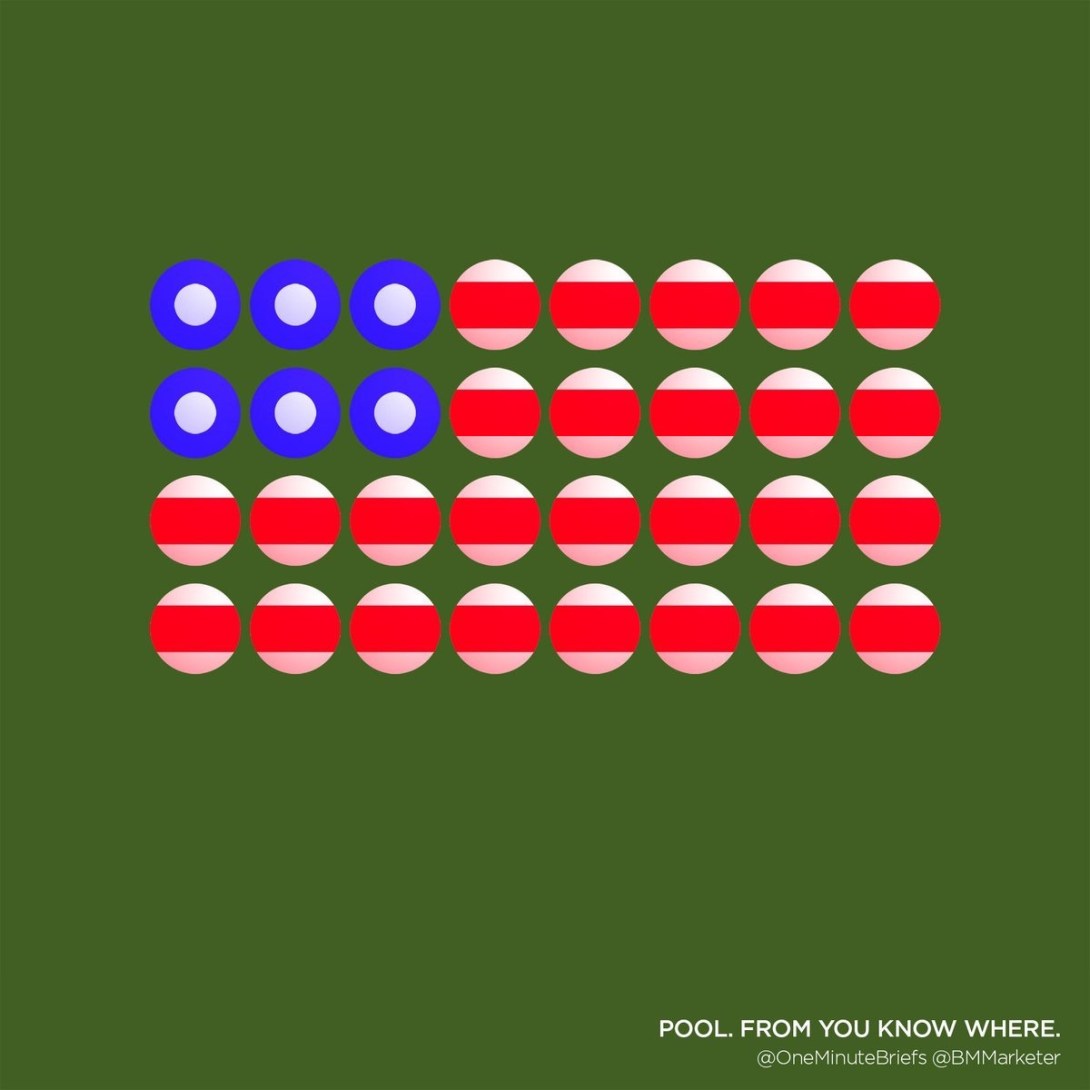 Advertising concept for American pool - visual idea