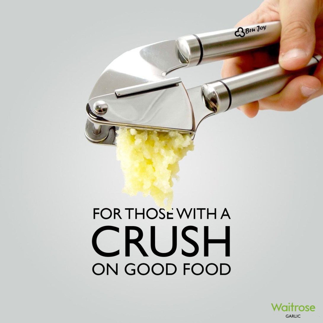 Advertising concept for garlic