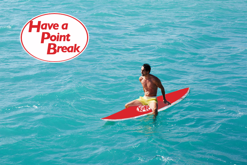 KitKat advertising idea for surfing