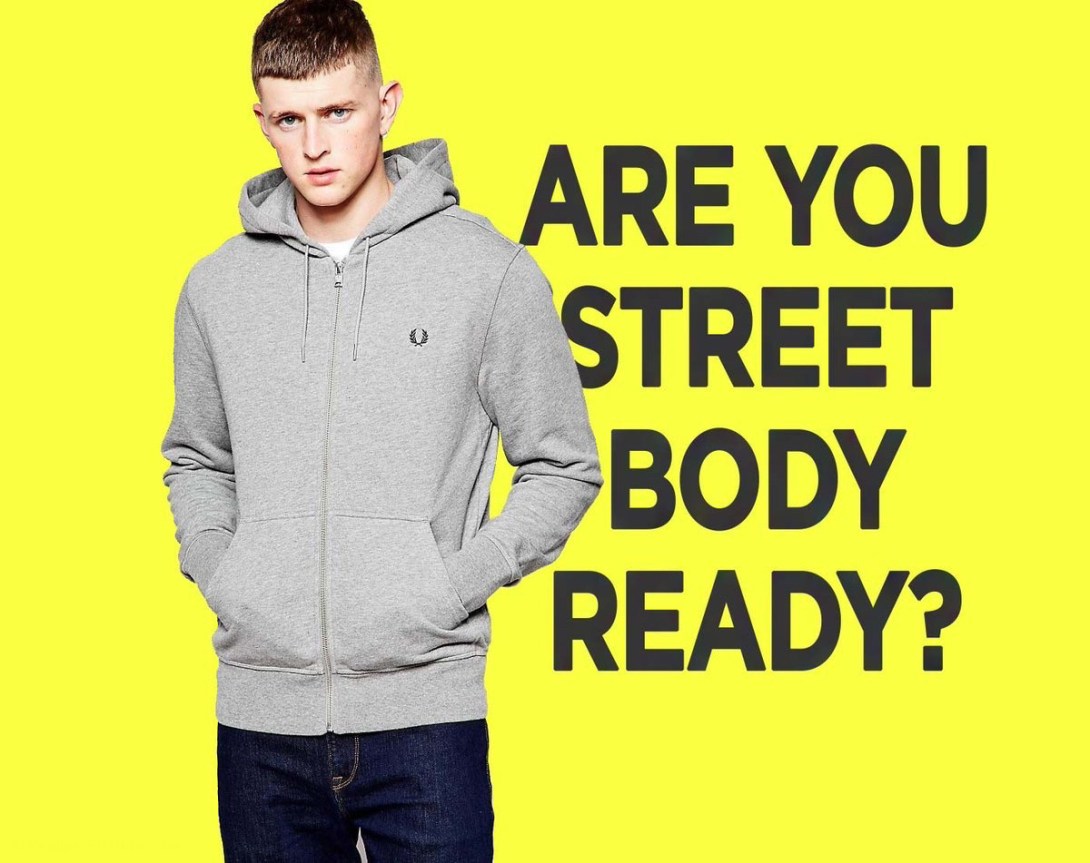 Ad concept for hoodies - street body ready