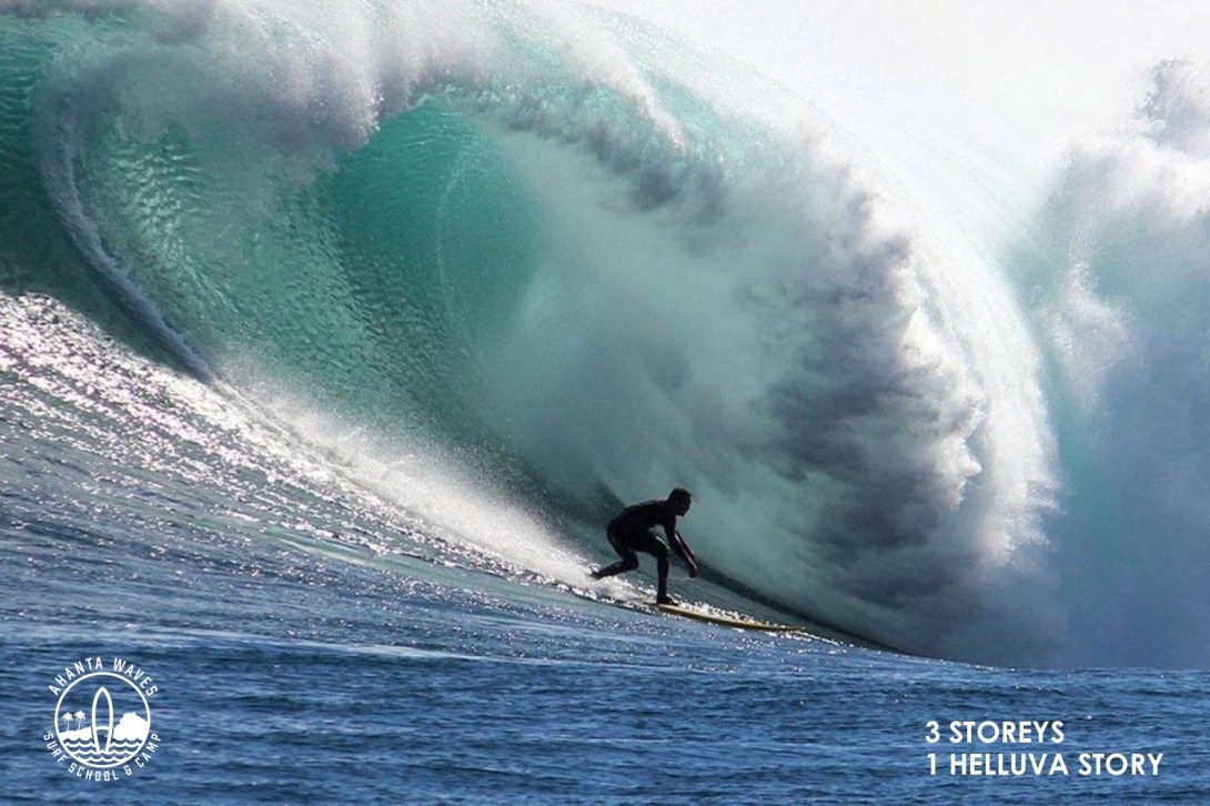 Surfing advertising idea about a story for the pub