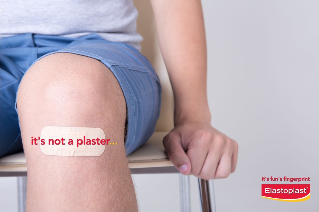 Advertise plasters - fun's fingerprint