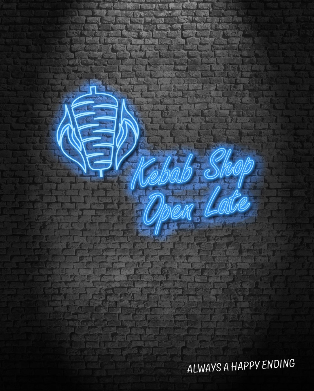 advertising idea for doner kebabs - always a happy ending