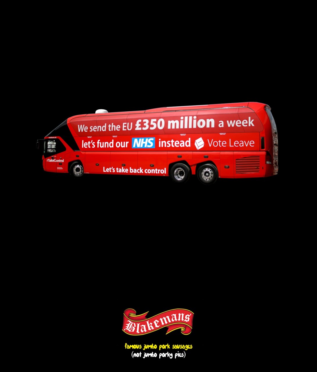 Guerrilla ad concept for a jumbo sausages brand