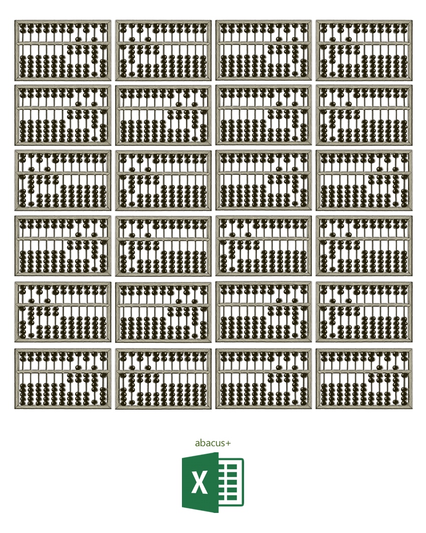 advertising concept for MS Excel - abacus+