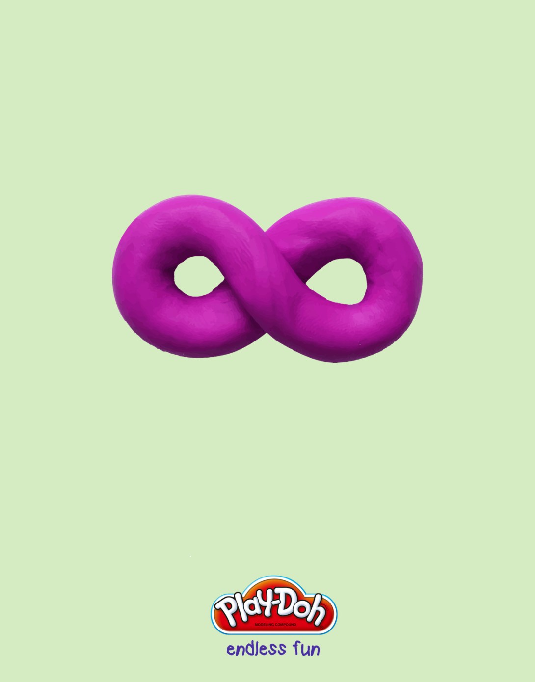 advertising idea for a plasticine brand - endless fun