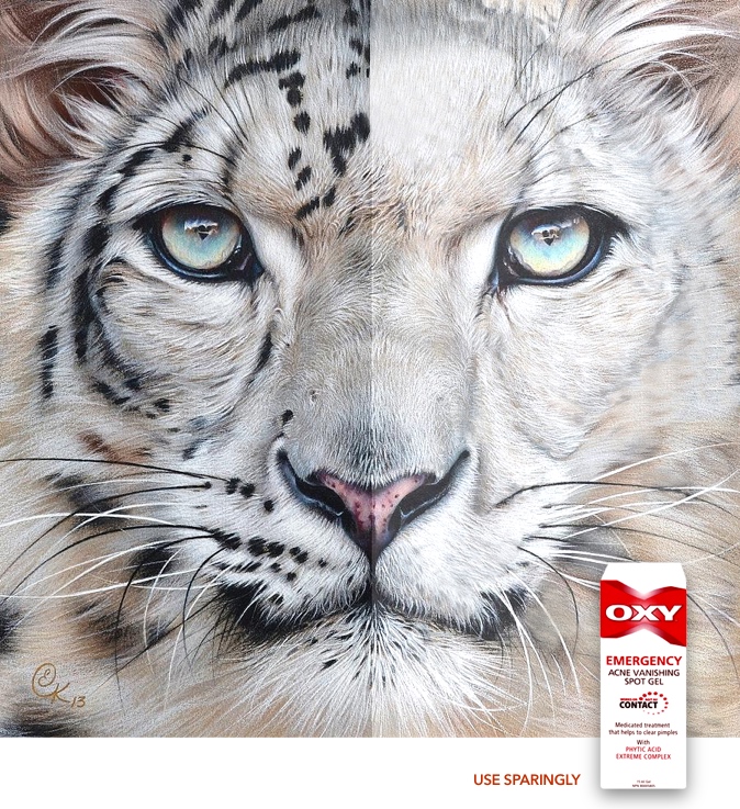 Advertising idea for a spot cream brand