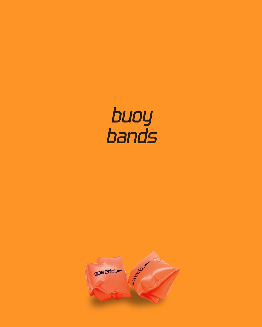 An advertising idea for armbands - buoy bands