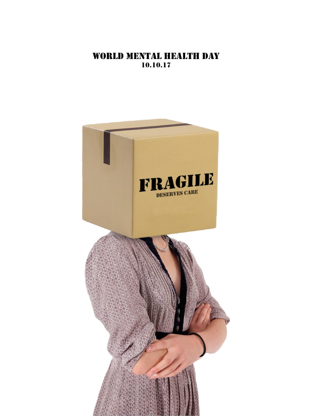 world mental health day - advertising poster idea