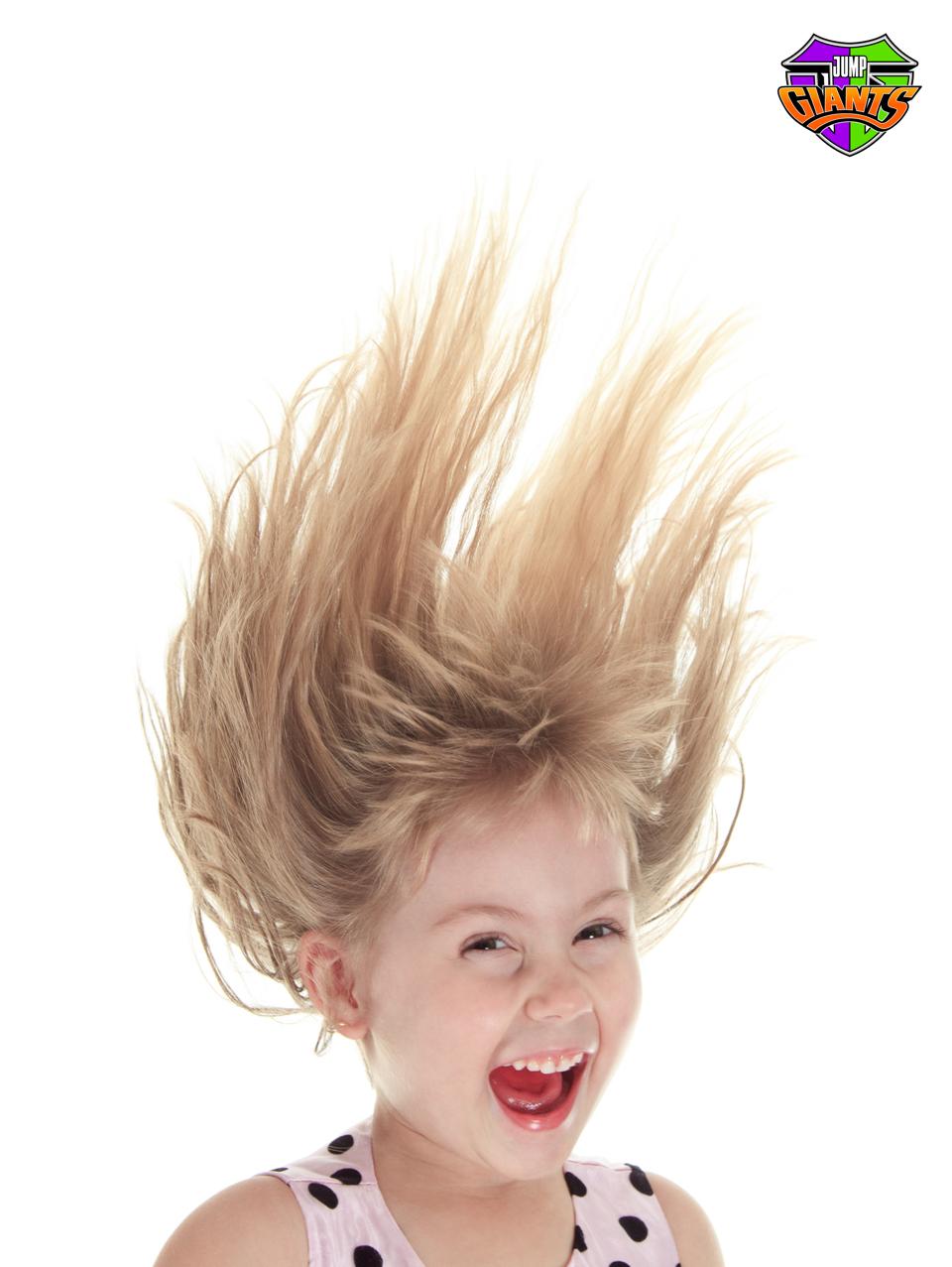 simple advertising concept for a trampoline park brand - Jump Giants