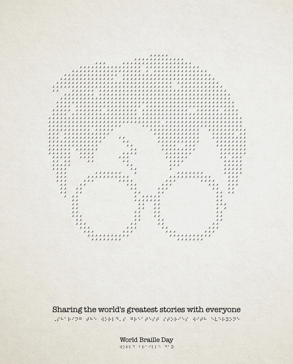 An advertising concept for World Braille Day - Harry Potter
