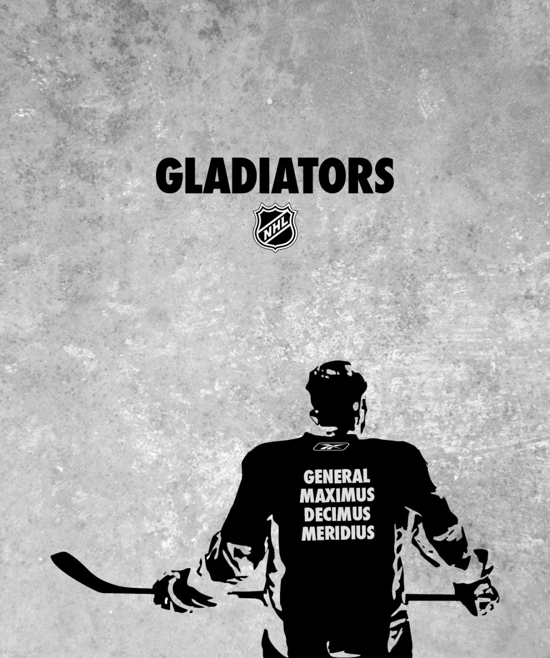 ice hockey advertising idea - modern day gladiators