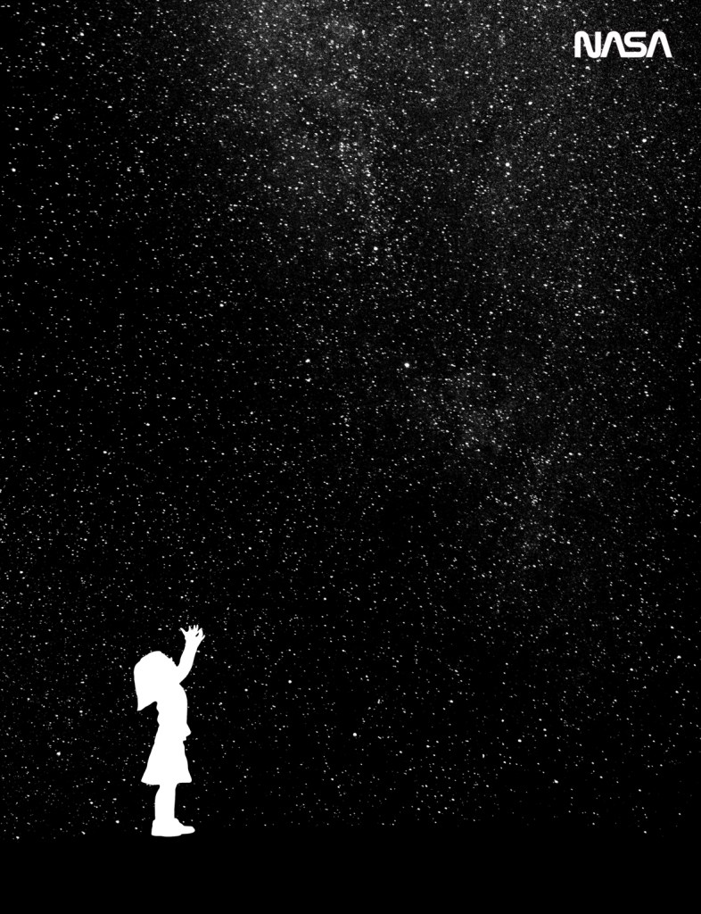 poster idea for NASA - reaching for space