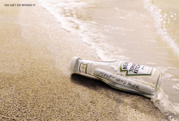 hj-heinz-tomato-ketchup-message-in-a-bottle-print-226756-adeevee