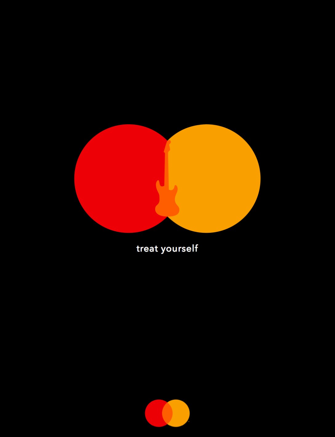 advertising idea for mastercard - treat yourself - guitar