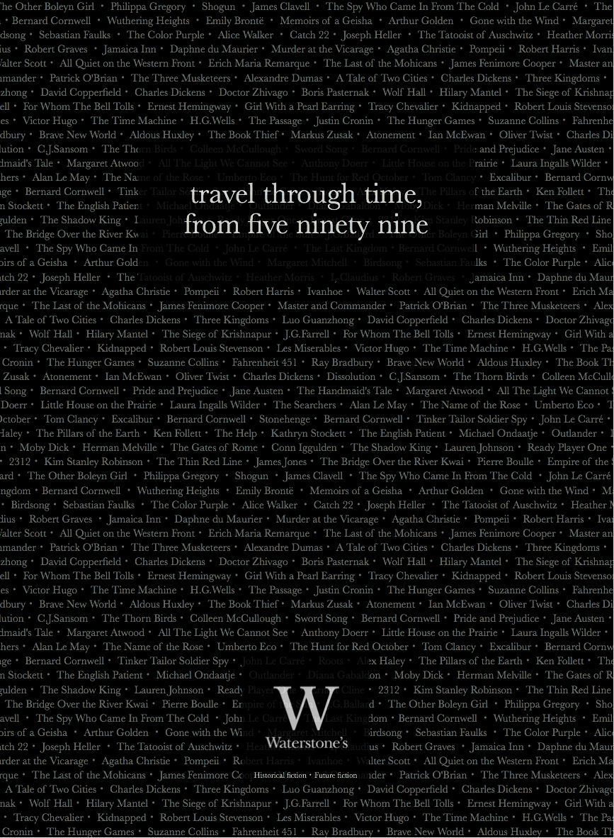 advertising concept for a bookstore